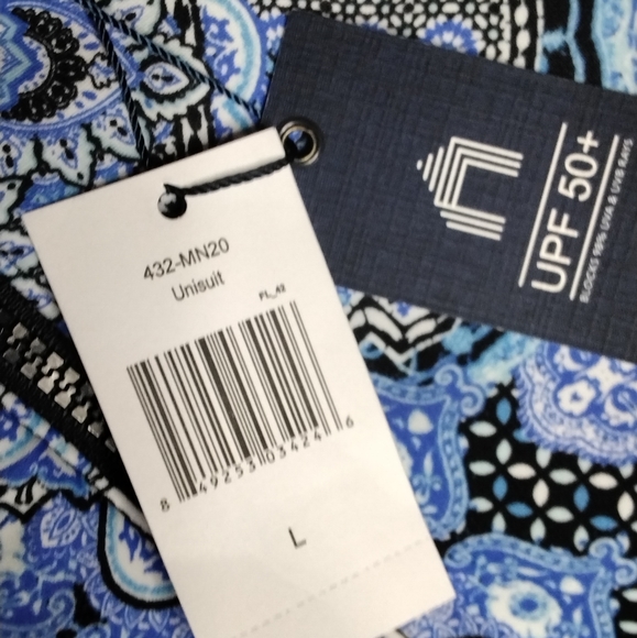 Cabana Life Midnight Marrakesh Unisuit One-Piece 50+UV Protection Large Blue - Picture 10 of 15